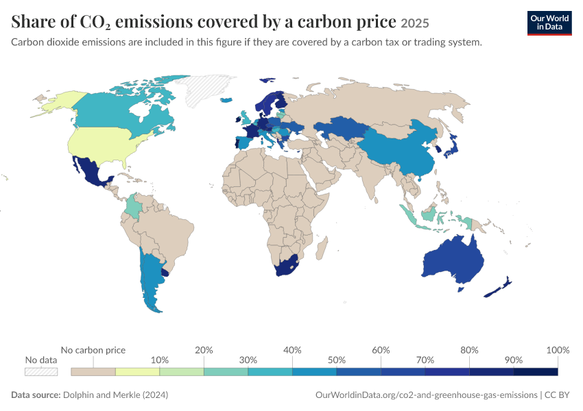 A thumbnail of the "Share of CO₂ emissions covered by a carbon price" chart
