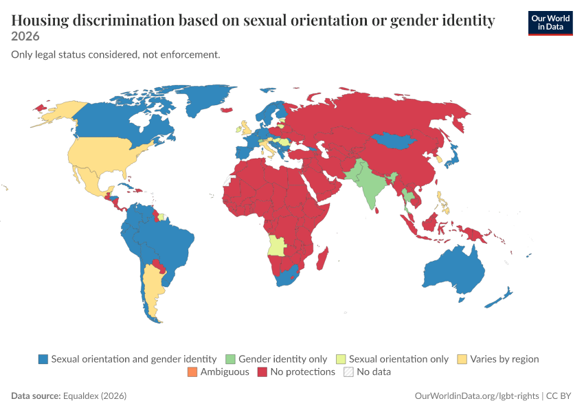 A thumbnail of the "Housing discrimination based on sexual orientation or gender identity" chart