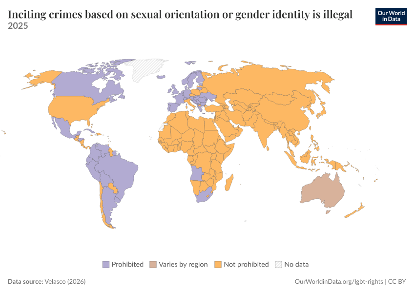 A thumbnail of the "Inciting crimes based on sexual orientation or gender identity is illegal" chart