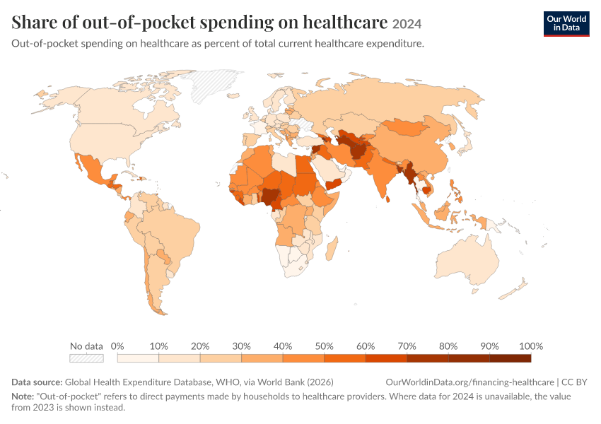 A thumbnail of the "Share of out-of-pocket spending on healthcare" chart